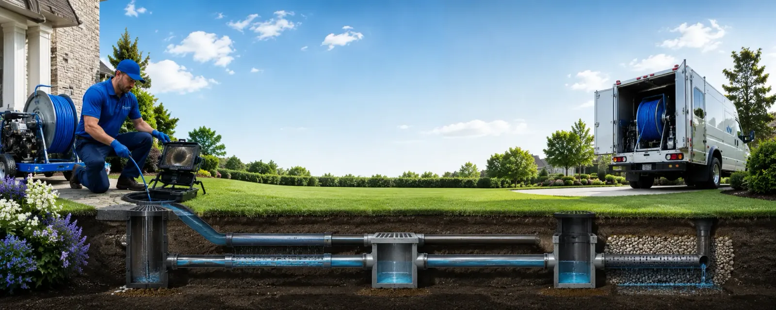 Outdoor drain cleaning information for Meredith, NH